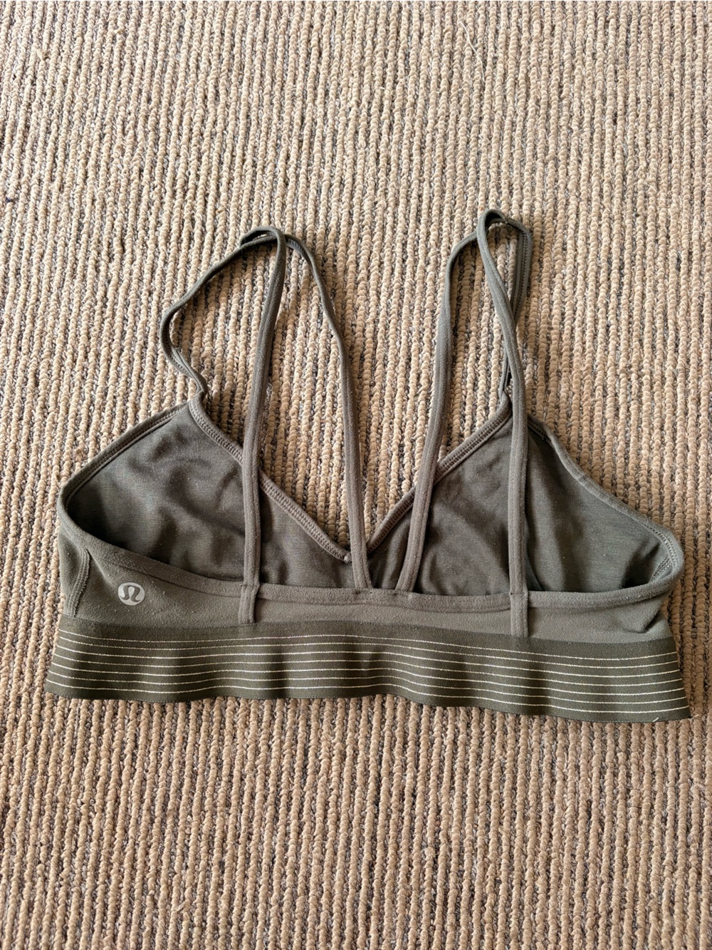 Lululemon Dark Olive Green Sports Bra size 4 or 6? - Picture 2 of 6